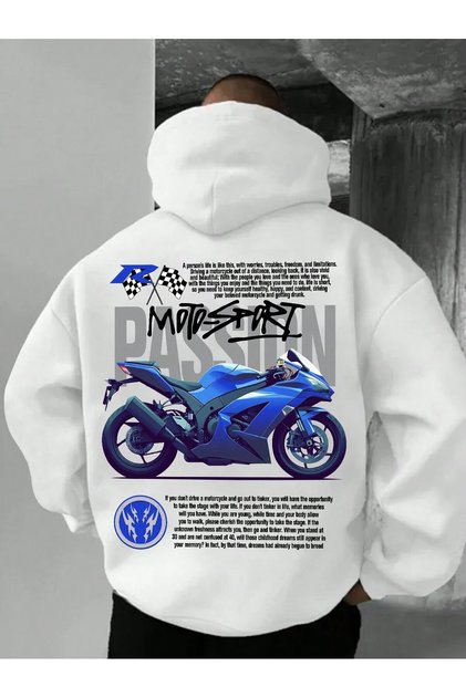 Unisex Women Men Motosport Passion R Printed Hooded Basic Sweatshirt Hoodie