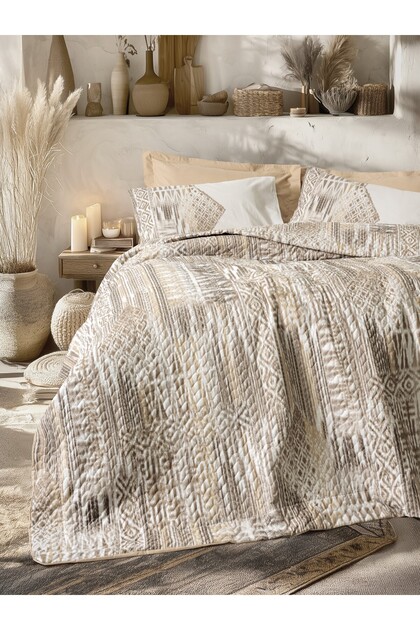Ethnic Çift Kişilik Complete Set Amara Karamel