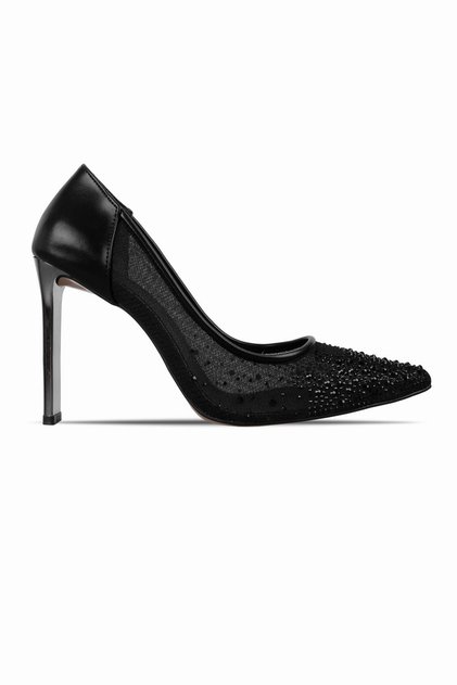 Kelvy Women's Pointed Toe Thin Heeled Evening Dress Shoes 4114