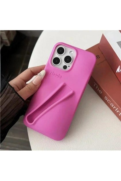 iPhone 11 Compatible “Glass Gift“ Rhode Summer Premium Silicone Lip Case Phone Case + Lipstick