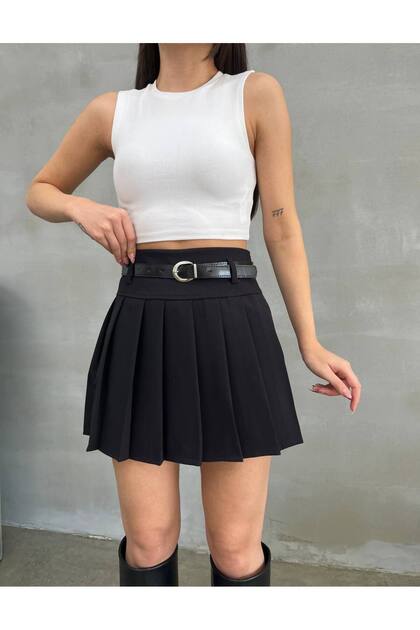 Women's Mini Shorts Skirt with Lined Shorts