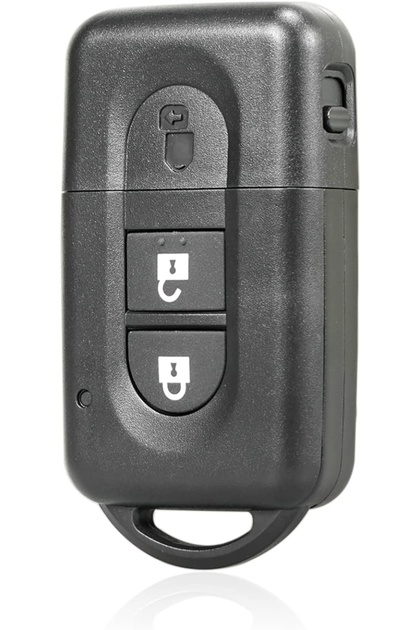 Кутийка за автомобилен ключ с 2 бутона, съвместима с Nissan Qashqai, Note, X-Trail, Micra, NV200, Tiida
