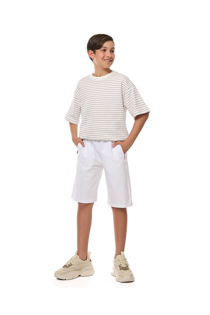 Solid Shorts with Drawstring Waist
