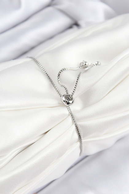 Brass Zircon Stone Snowflake Model Silver Color Elevator Women's Bracelet