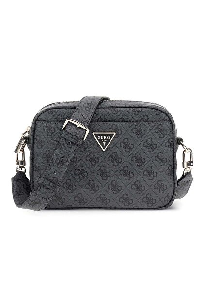 Guess Meridian II Kamera Çantası S Kömür Logosu Hwsg6974140