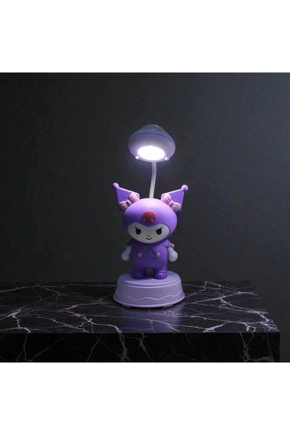 Sevimli Kuromi Temalı LED Gece Lambası – Masaüstü Dekoratif Işık Vip 3 Renk