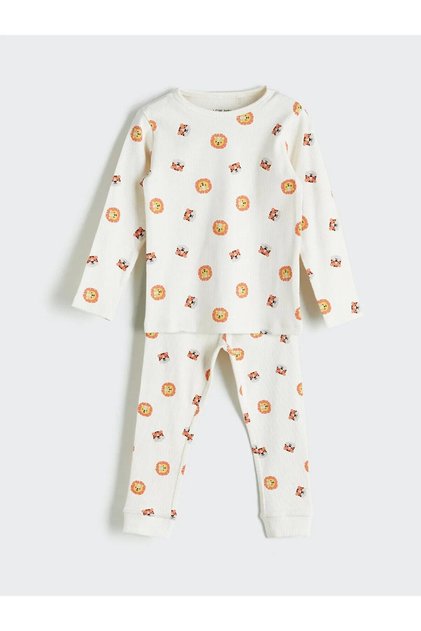 Lc Crew Neck Printed Baby Boy Pajama Set (W5)