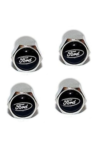 Σετ 4 χρωμιωμένων καπακιών βαλβίδων Ford