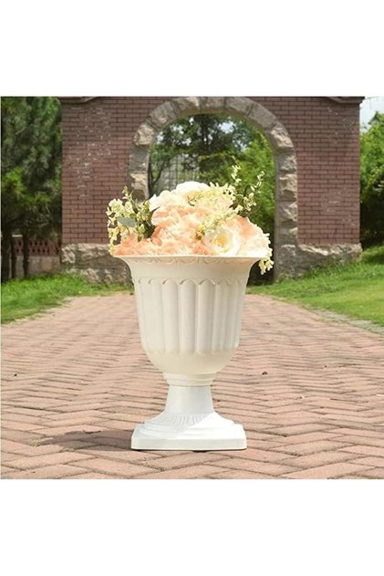 FFD Plastic Planter Vase for Outdoor Plants by John'sdecor Medium