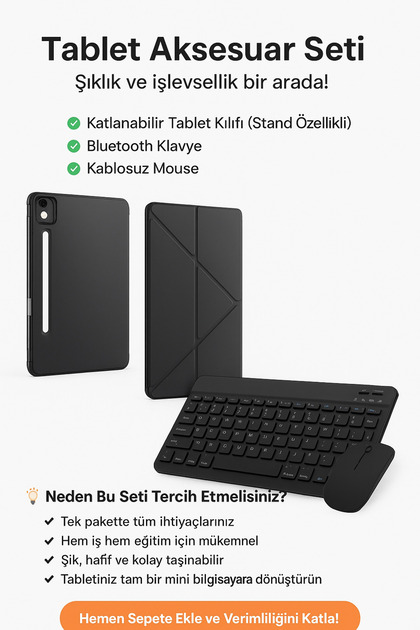 EHZ TEKNOLOJİ Lenovo Idea Tab Pro 12.7 TB-373FU Uyumlu Klavye