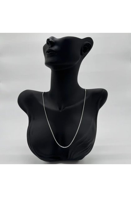 Steel Thin Italian Chain Unissex Silver Necklace - Silver