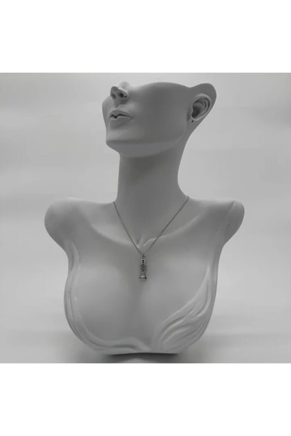 Steel Silver Fish Necklace - Silver