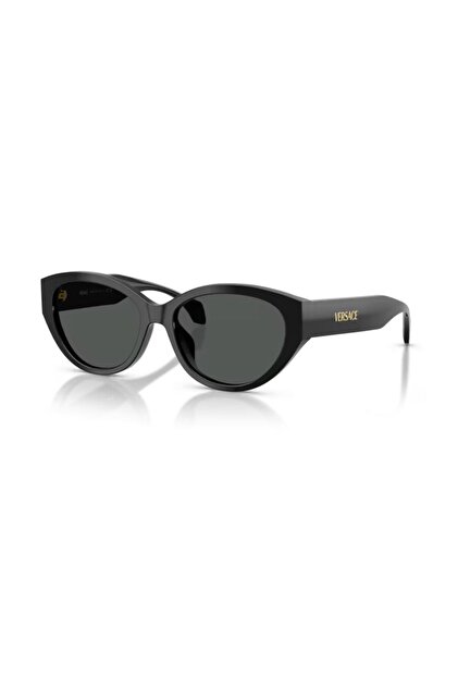 Versace VE 4495D GB187 56 Kadın Oval Siyah Kemil Güneş Gözlüğü