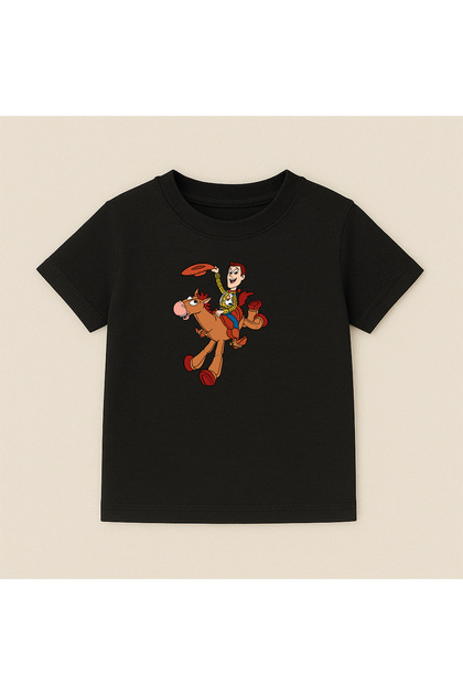 Toy Story Crew Neck 100% Cotton Printed Short Sleeve Children's and Teenage T-Shirt
