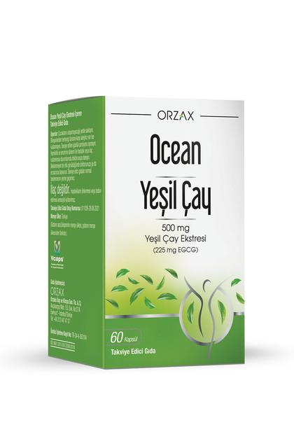 Ocean Green Tea 500mg 60 Kapsül - Yeşil Çay 8697595872949 - Fiyatı