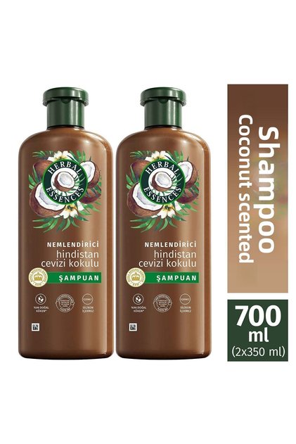 Moisturizing Coconut Scented Shampoo 350 ml X2