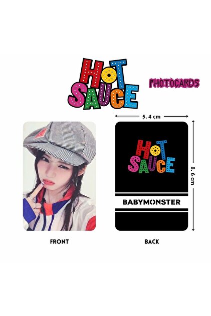 Kpop Dünyasi Babymonster Rora'' Hot Sauce'' Photocards Set- Trendyol