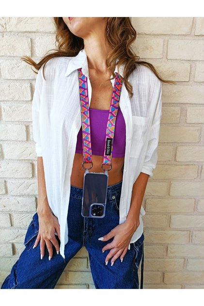 iPhone 11 Compatible Diagonal-Adjustable Ziggy Phone Strap