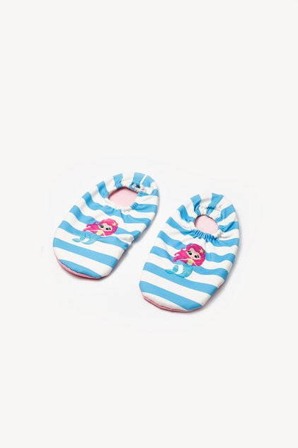 Blue Mermaid Patterned Girl's Sea and Pool Shoes