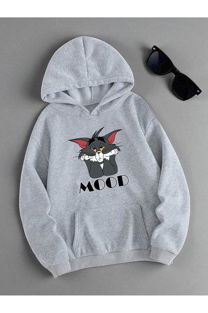 Mood Printed Oversize Sweatshirt