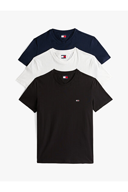 Tommy Hilfiger Erkek Lacivert-Siyah T-Shirt DM0DM21579 0XY