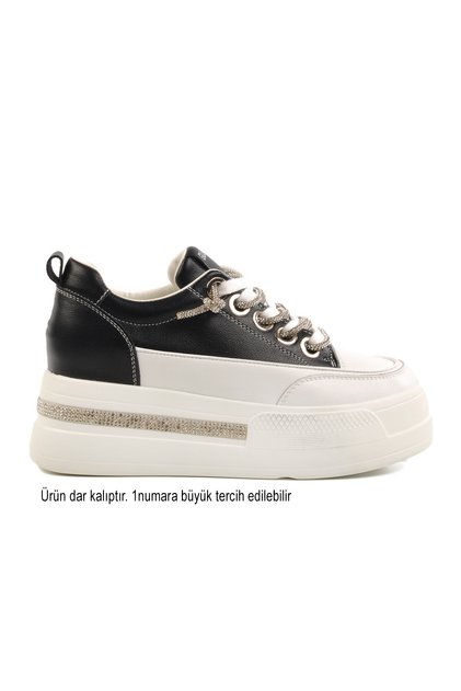 Black High Sole Women's Sneaker 25Y492 Z Narrow Fit