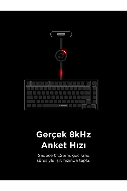 Rampage Zenith PRO V2 8000 Hz Gateron Manyetik Anahtarlı RGB