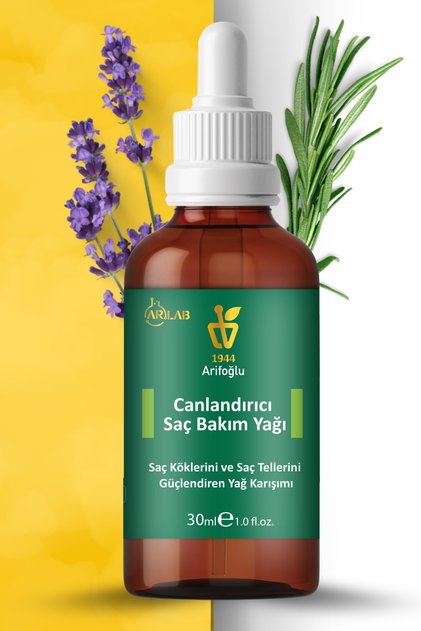 Canlandırıcı Saç Bakım Yağ Serumu 30ml Saç Kökü Canlandırıcı Yağ Biberiye Yağı Lavanta Yağı Arlab