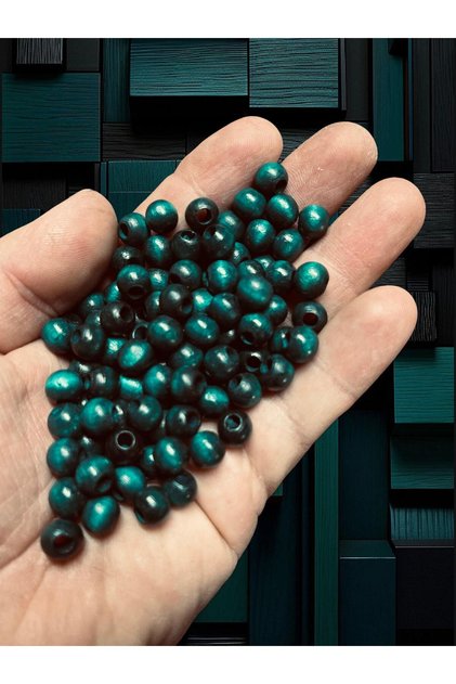 Wooden Beads // Special Color Turquoise
