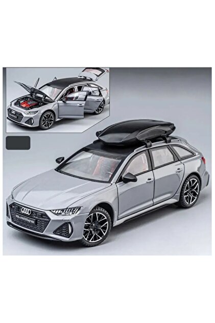Z1 Home Audi Rs6 1:32 Metal Maket Araba Gri Birebir Wagon - Fiyatı