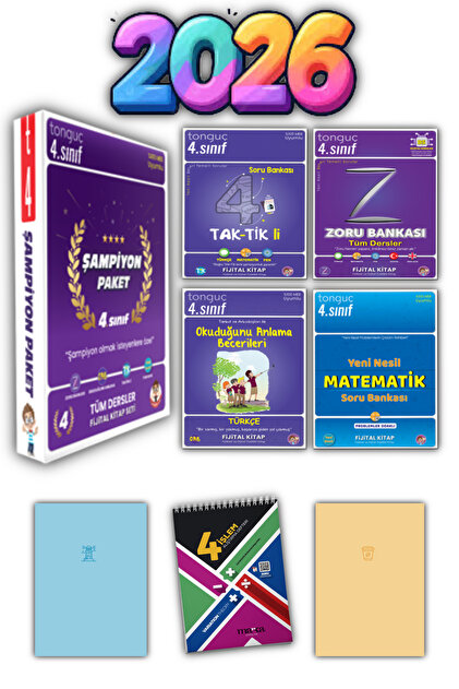 Tonguç Yayınları Tonguç 4. Sınıf Şampiyon Zoru Tüm dersler Set