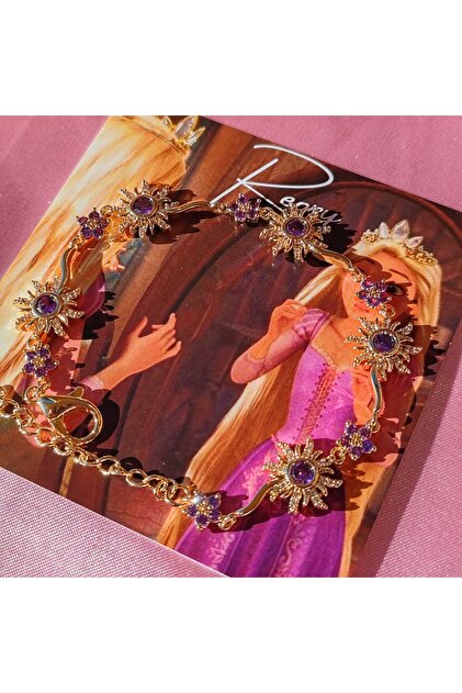 Reory Accessory Rapunzel Güneşi Bileklik Rapunzel Sun Bracelet Mor