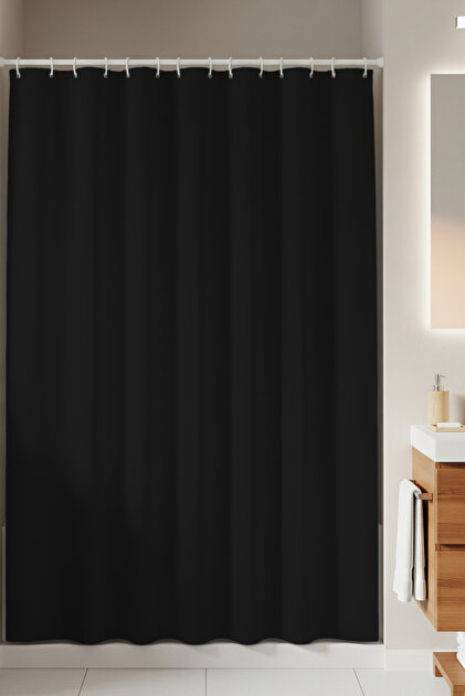 Banyo Perdesi - Tek Kanat Duş Perdesi, Polyester Kumaş Duşakabin Perdesi 180x200 Cm Küvet Perdesi