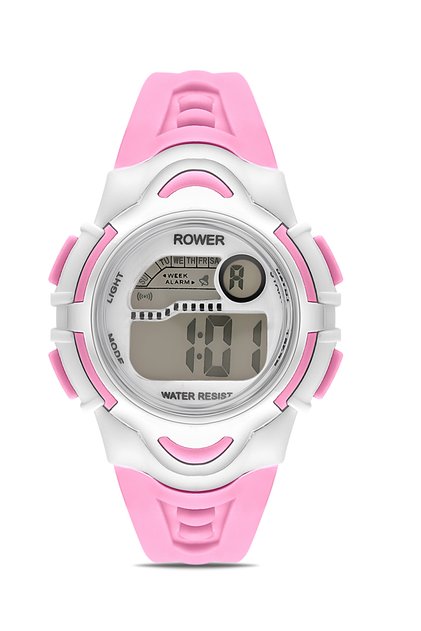 Rwr Collection Children &Apos; S Digital Pink Silicone Wrist Watch Tctsr005306S0328