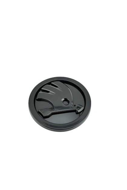 Emblemă ŠKODA 90 mm, capotă, negru lucios, pentru capotă