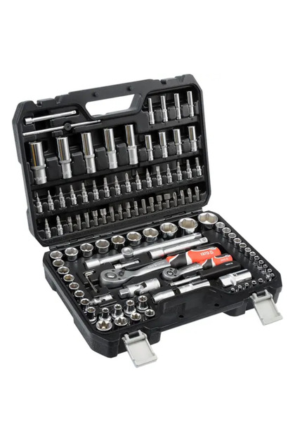Trusa chei tubulare si antrenor profesionala Yato, 1/4"-1/2", 108 buc