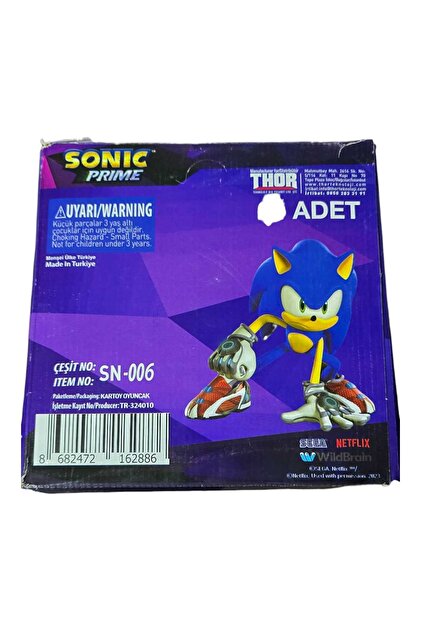 THOR SONIC PRIME LİSANSLI FRİZBİ OYUNCAK FRISBEE TOYS - Fiyatı