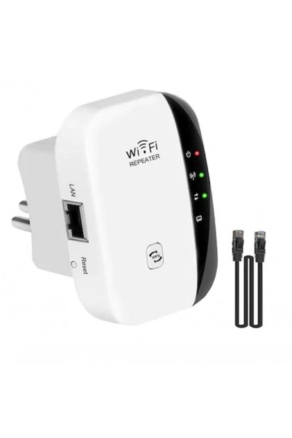 Repeater WiFi, 300Mbps, 2.4G, moduri AP/WPS, port LAN, antenă încorporată