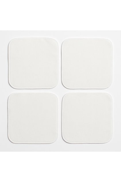 4 Pack Baby Mouth Wipes – 100% Cotton – White