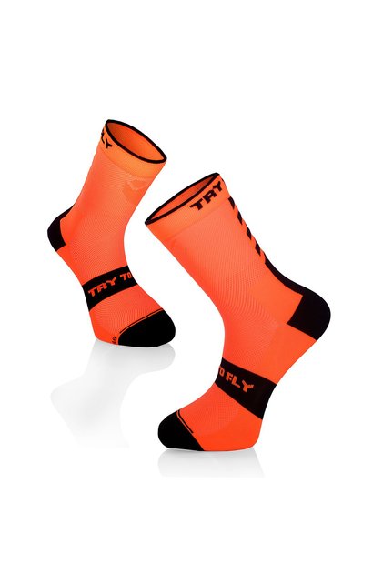 Sosete pentru ciclism CYCLING SOCKS Fluo Orange