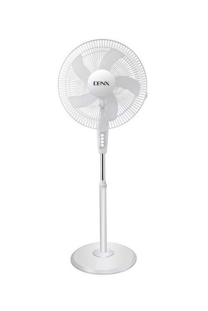 DENX Table Fan, Adjustable Height 16 Inch with 5 Blade Design, 3 Cooling Speeds, Silent Operation, S