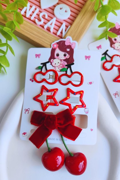 Real Cherry Look Buckle Set
