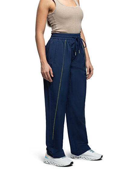 Women's Wide Leg Pants - Dark Blue