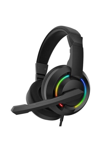 Casti Gaming HYDRA, Over the Ear, Microfon, LED RGB, Control Volum pentru acasă, Cablu 2m, 2 x J