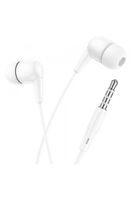 Căști stereo M97, mufă jack 3,5 mm, cablu 1,2 m (alb)