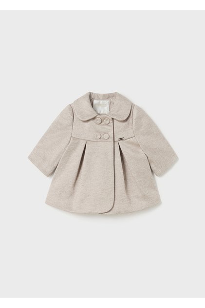 Winter Baby Girl Fabric Coat Jacket Cream