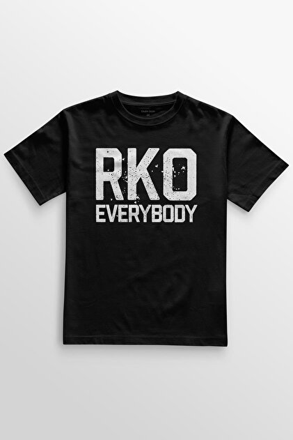 Kendim Seçtim Siyah T-shirt Randy Orton RKO Everybody Wwe Fight