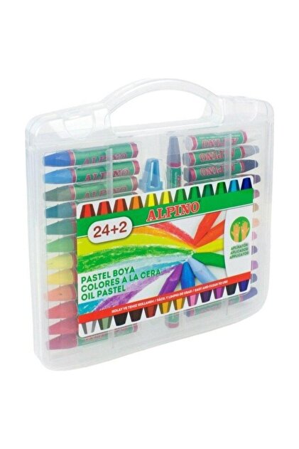Alpino Crayons Plastic Boxed 24 Colors