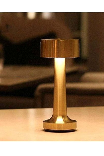 مصباح طاولة LED صناعي لاسلكي يعمل بواسطة بطارية قابلة لإعادة الشحن ومستشعر لمس