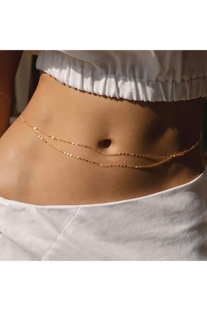 316 L Steel Lip Model Waist Chain Does Not Darken Suitable for Use in Sea and Pool